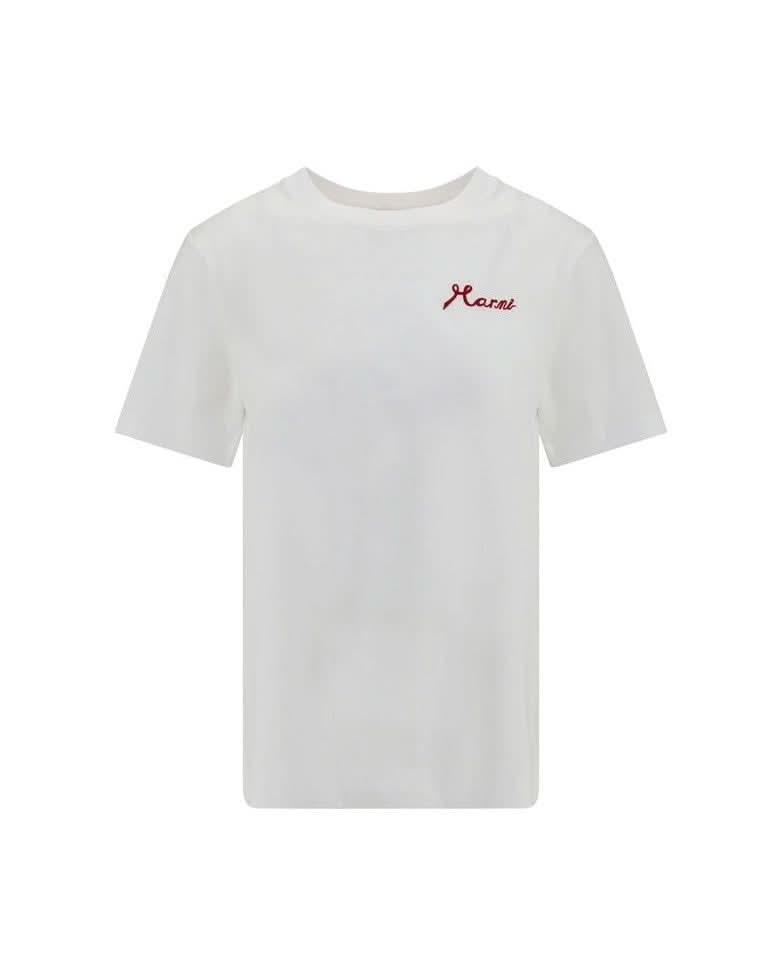 Marni White Cotton T-Shirt
