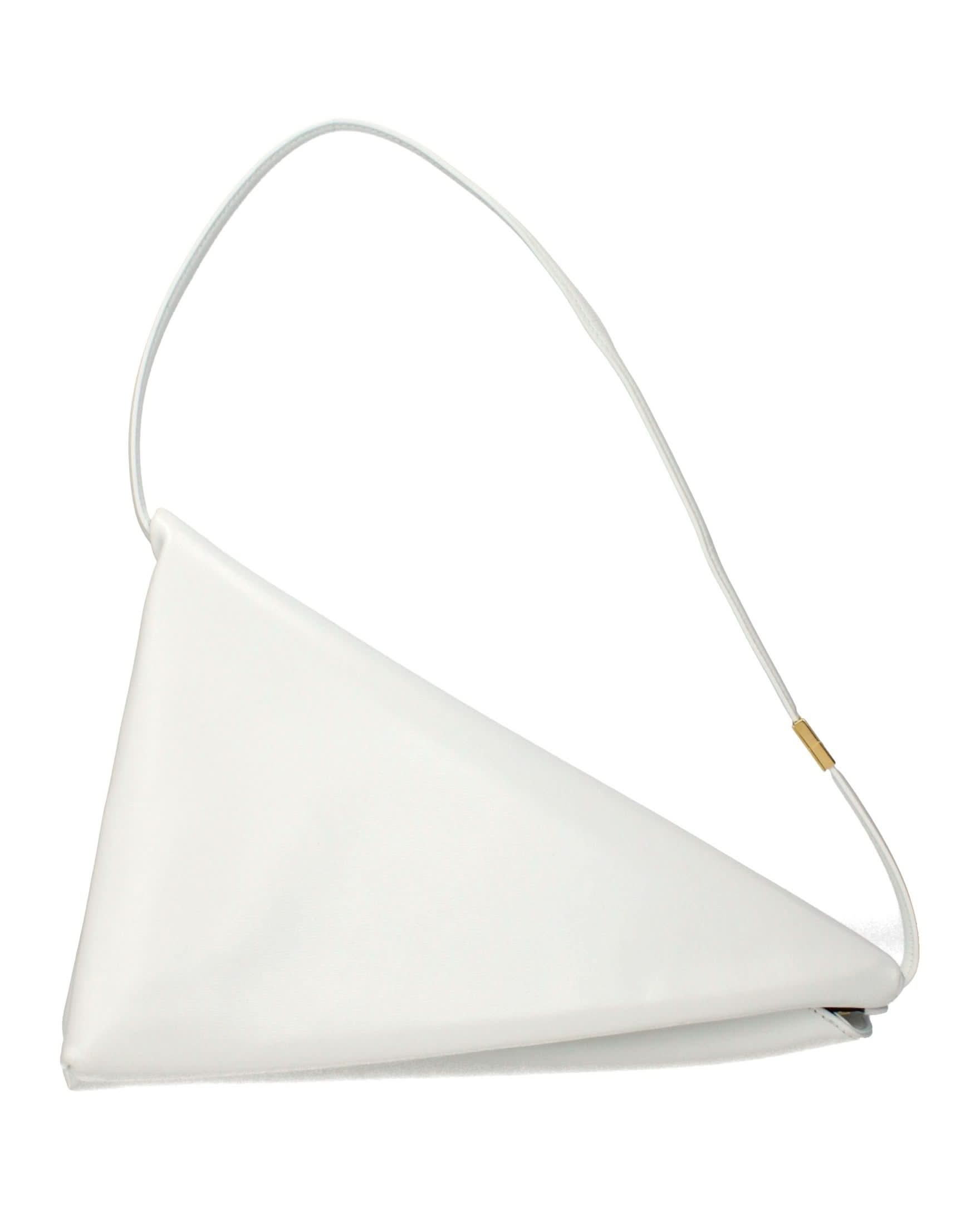 Marni White Leather Shoulder Bag 