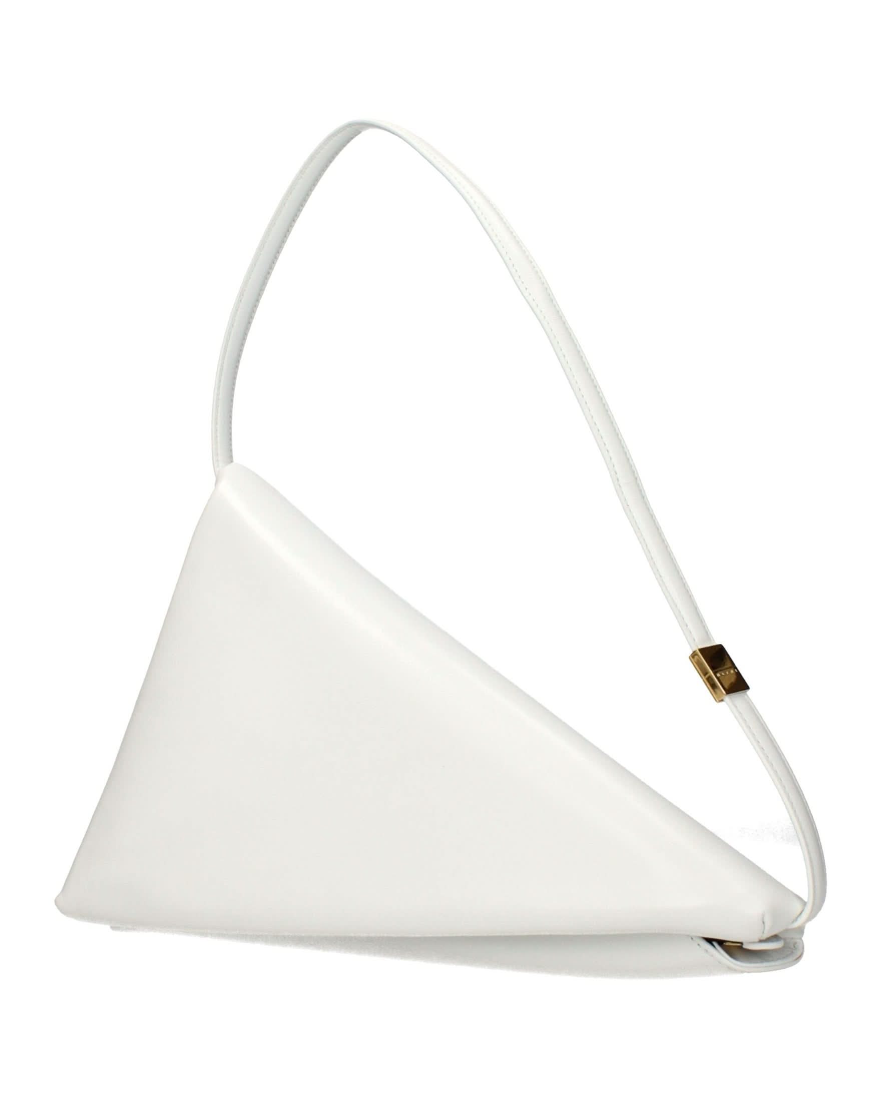 Marni White Leather Shoulder Bag 