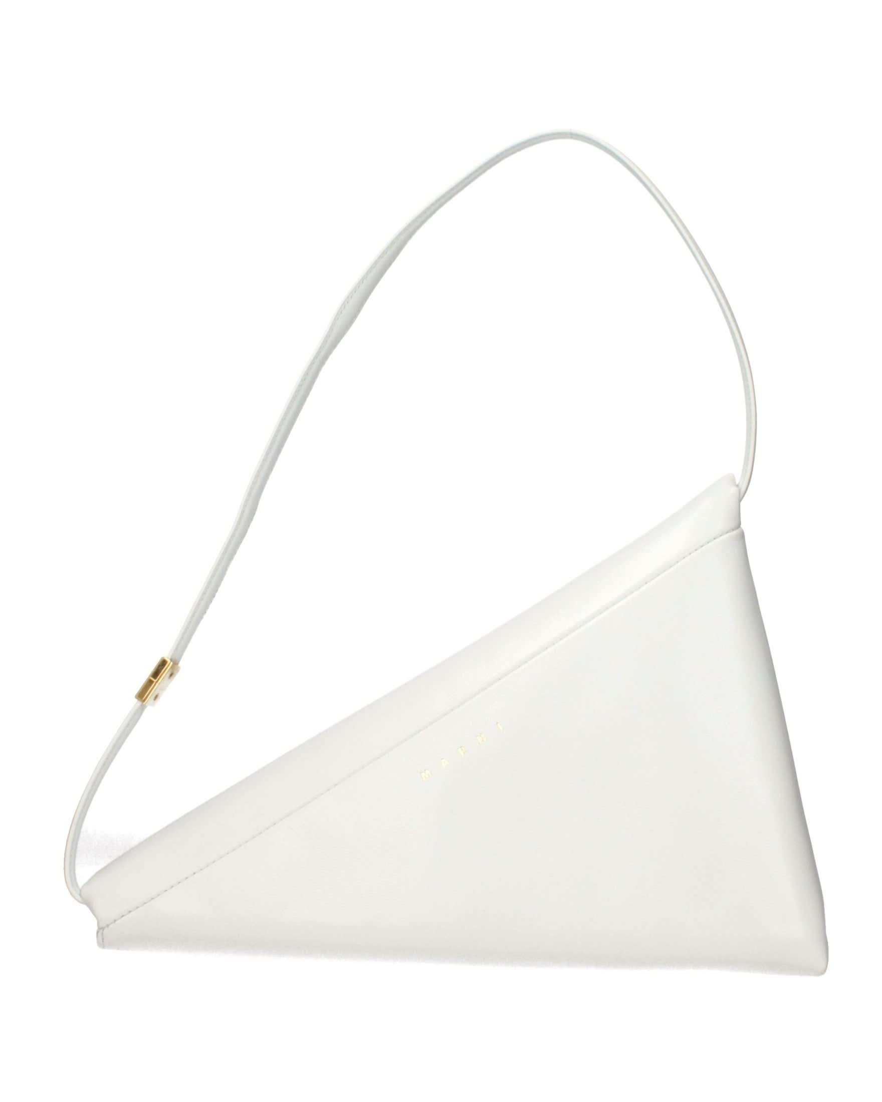 Marni White Leather Shoulder Bag 