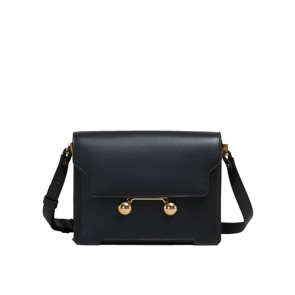 Marnie Black Marni Calfskin Shoulder Bag Glam Steals