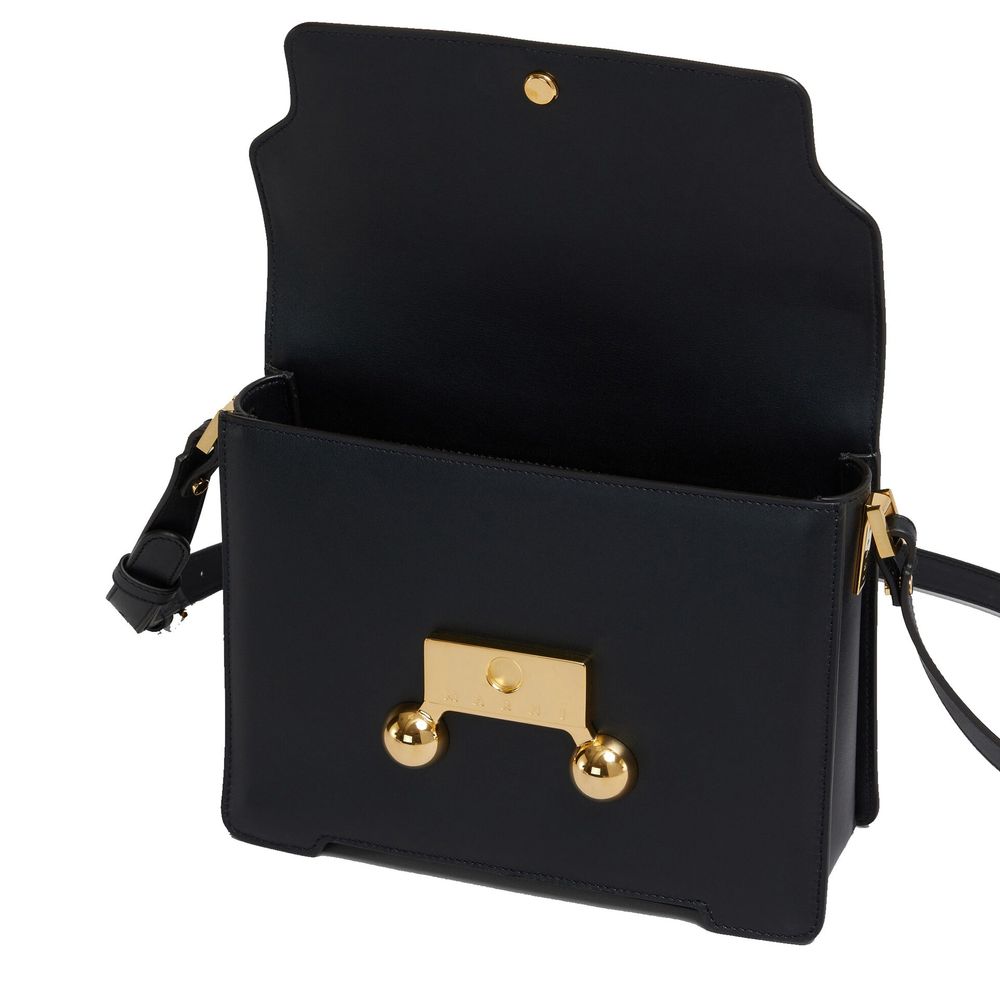 Marnie Black Marni Calfskin Shoulder Bag Glam Steals