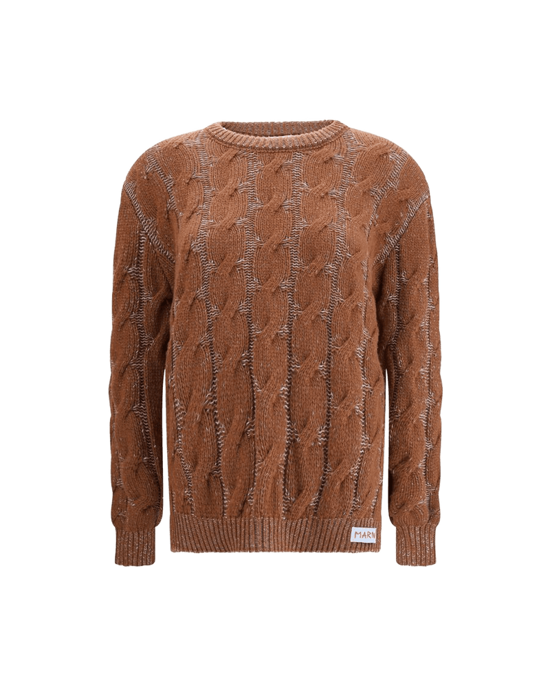 Marnie Marni Brown Wool Fleece Sweatshirt Glam Steals