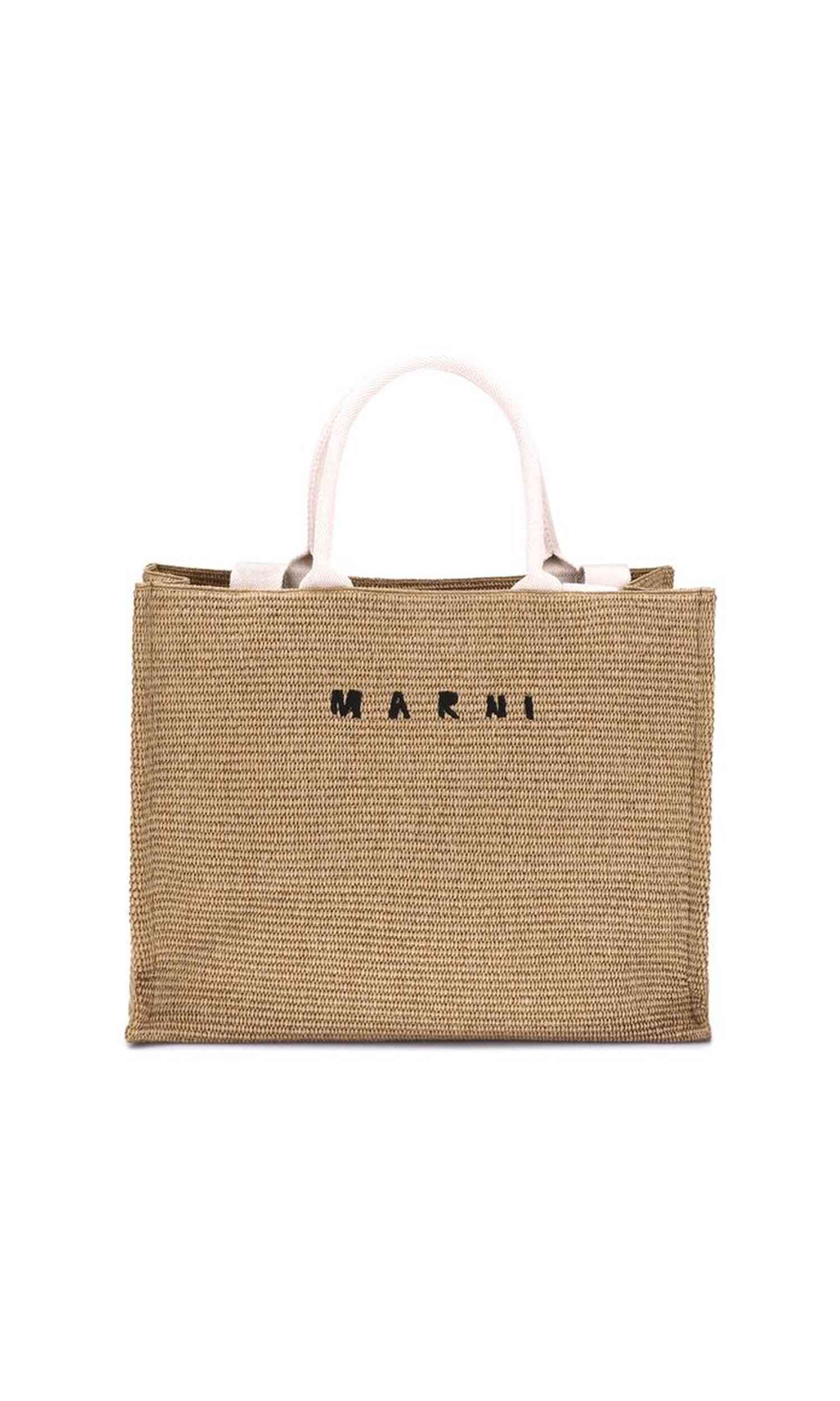 Marnie Marni Raffia Effect Tote Bag Glam Steals