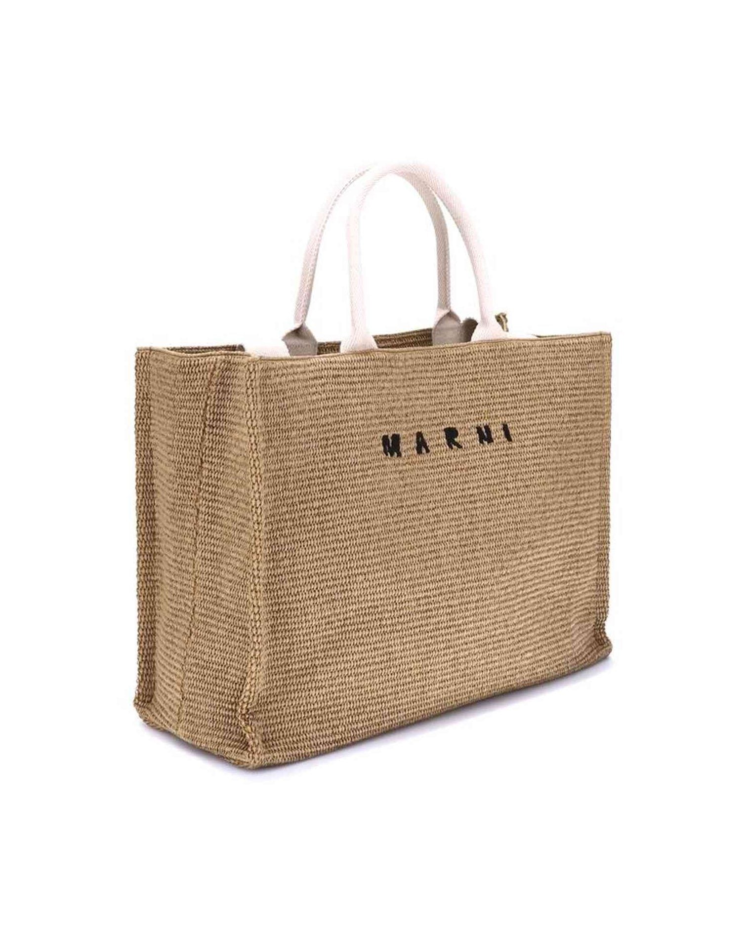 Marnie Marni Raffia Effect Tote Bag Glam Steals