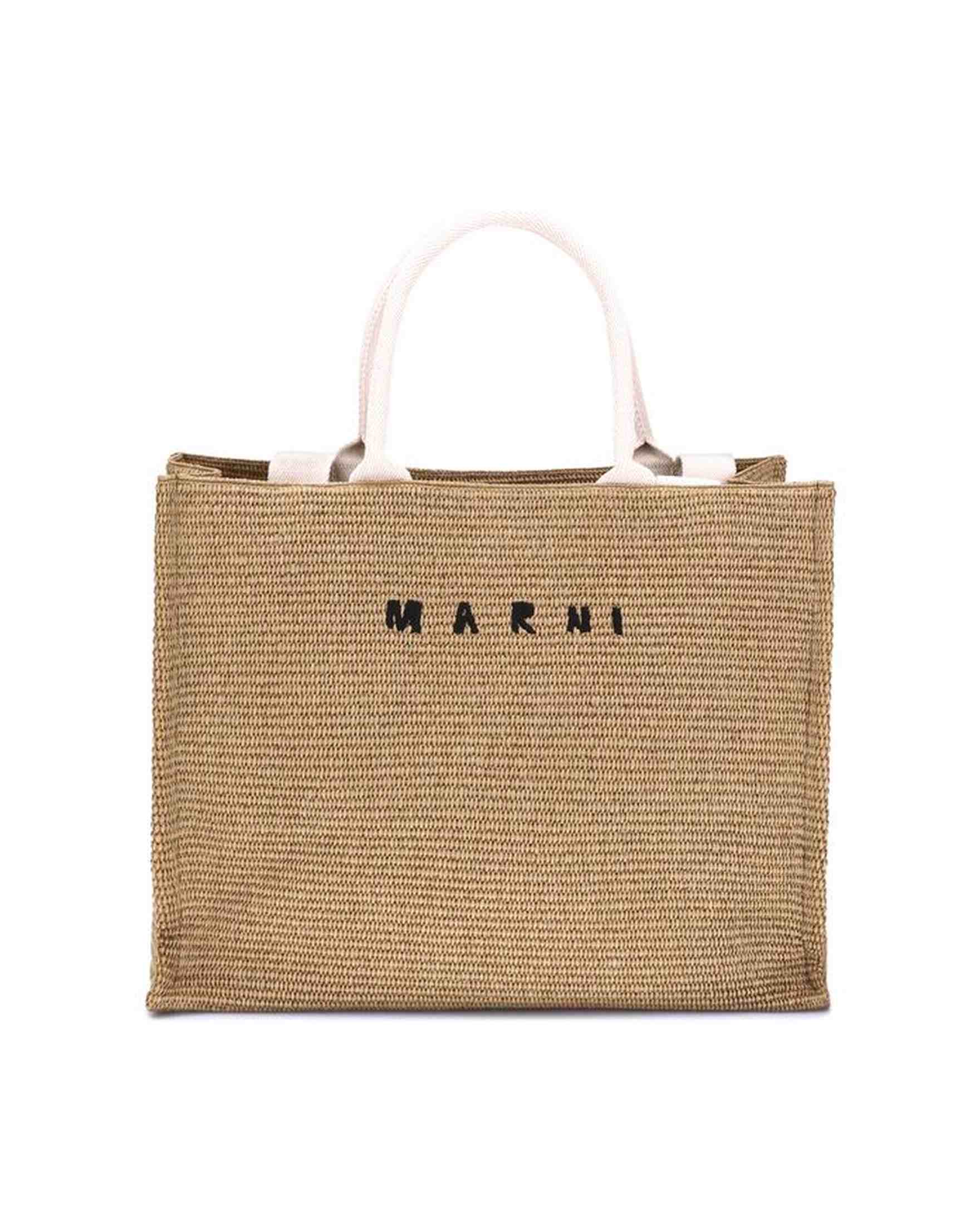 Marnie Marni Raffia Effect Tote Bag Glam Steals