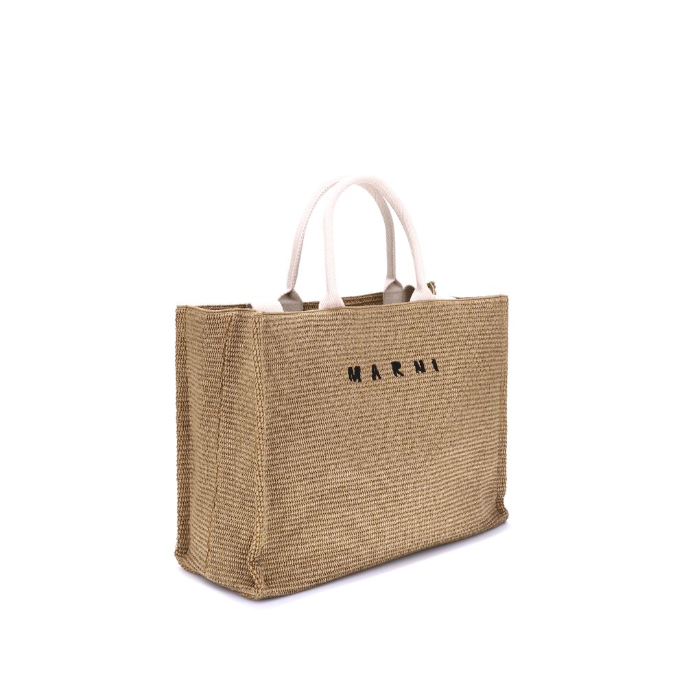Marnie Marni Raffia Effect Tote Bag Glam Steals
