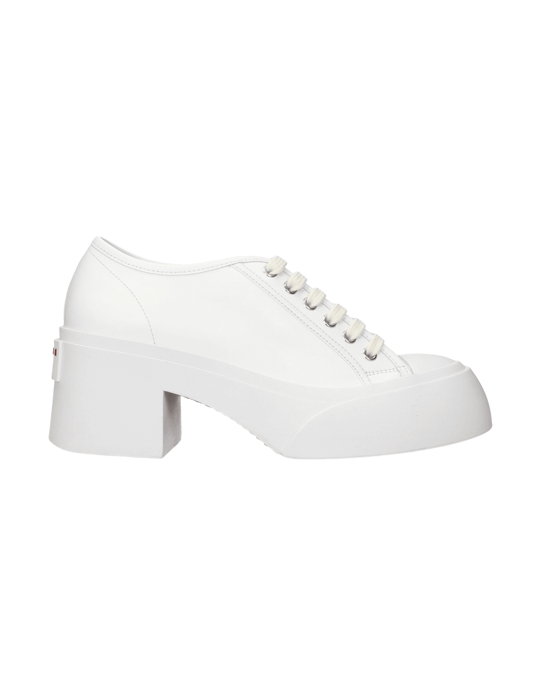 Marnie White Leather Marni Platform Sneakers Glam Steals