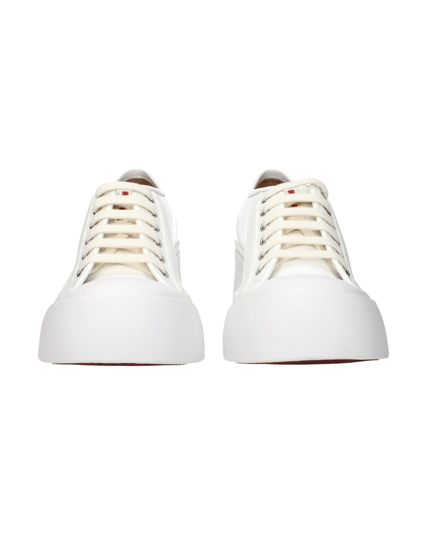 Marnie White Leather Marni Platform Sneakers Glam Steals