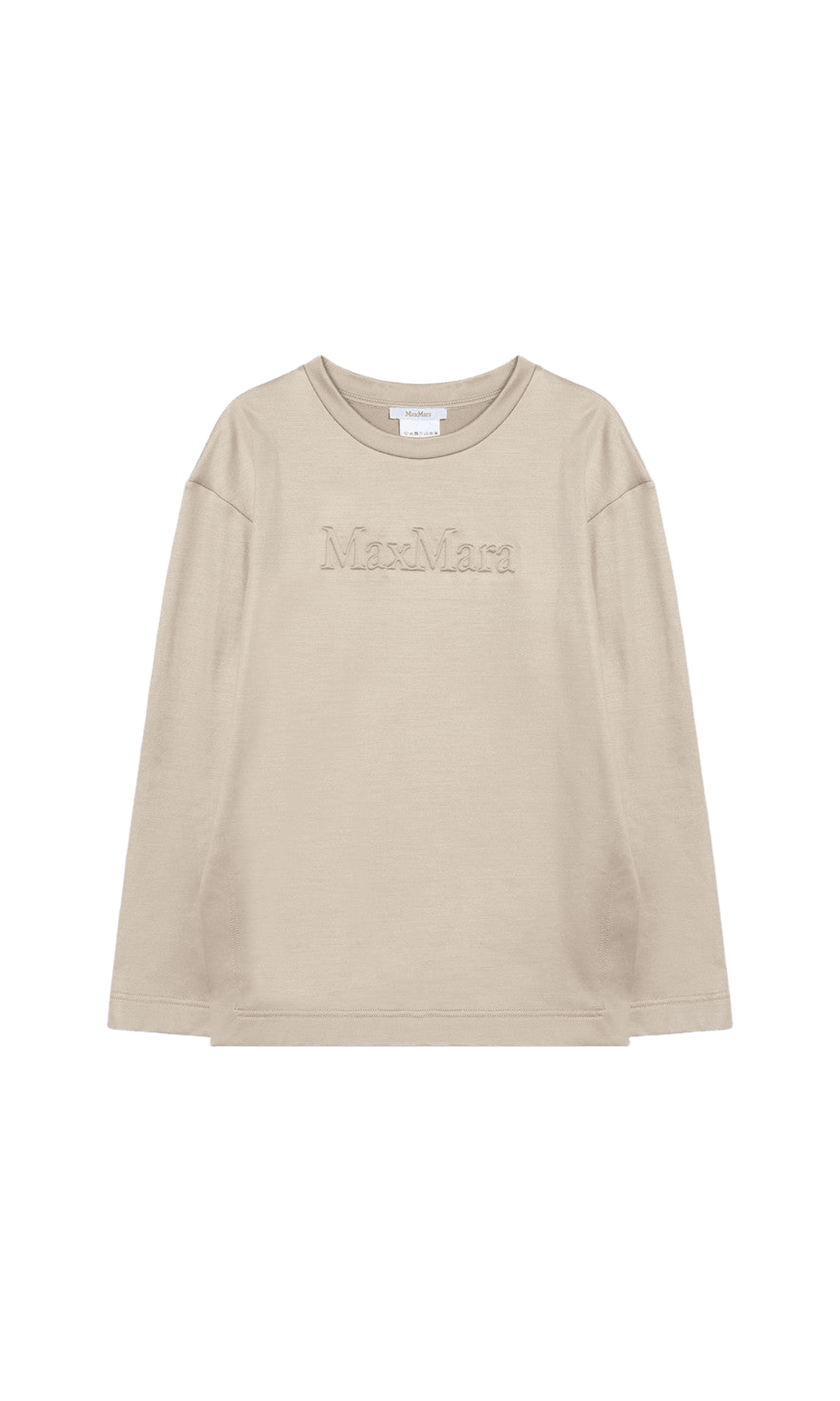 Max Mara Beige Silk Sweat-shirt in Blend Glam Steals