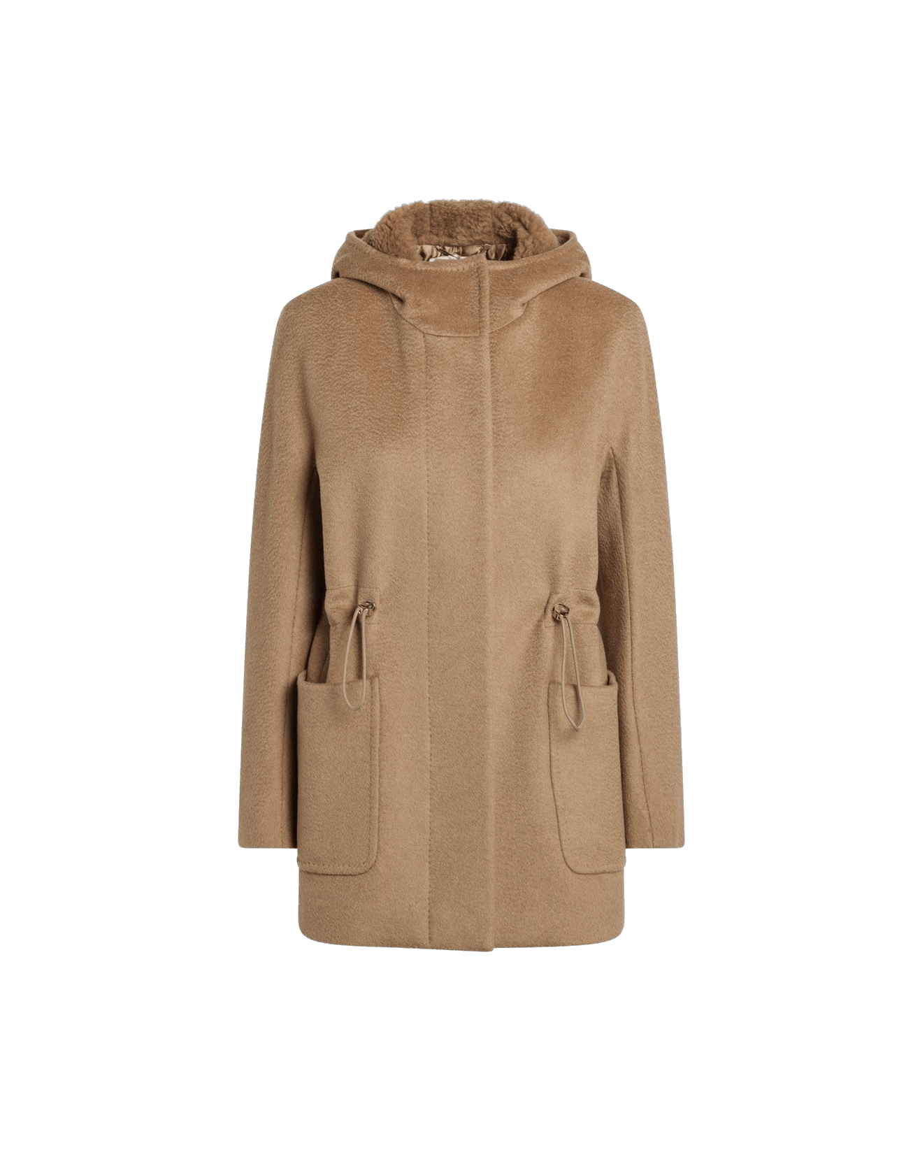 Max Mara Beige Zibeline Camel Parka Parkas