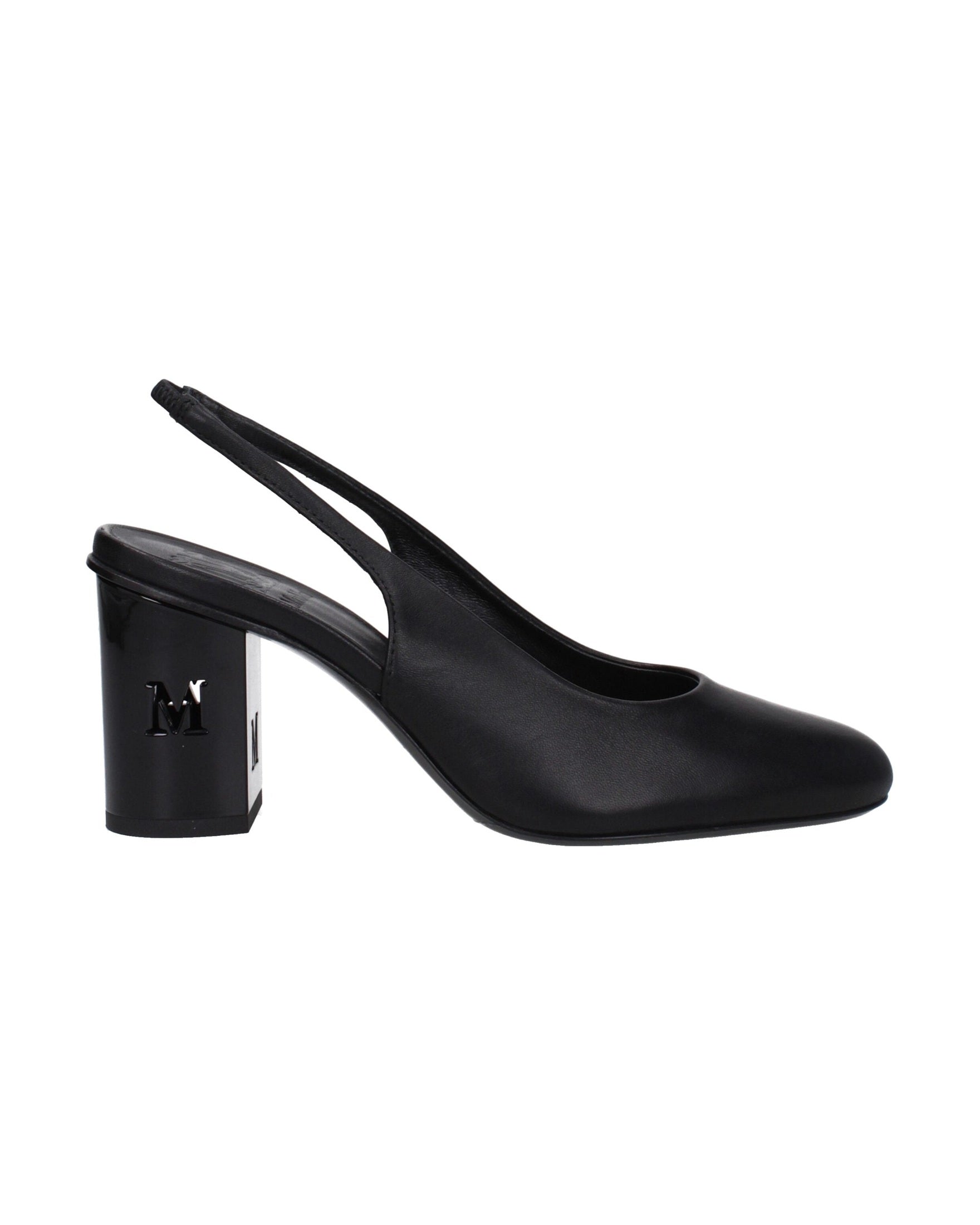 Max Mara Black Leather High Heel Pumps Glam Steals