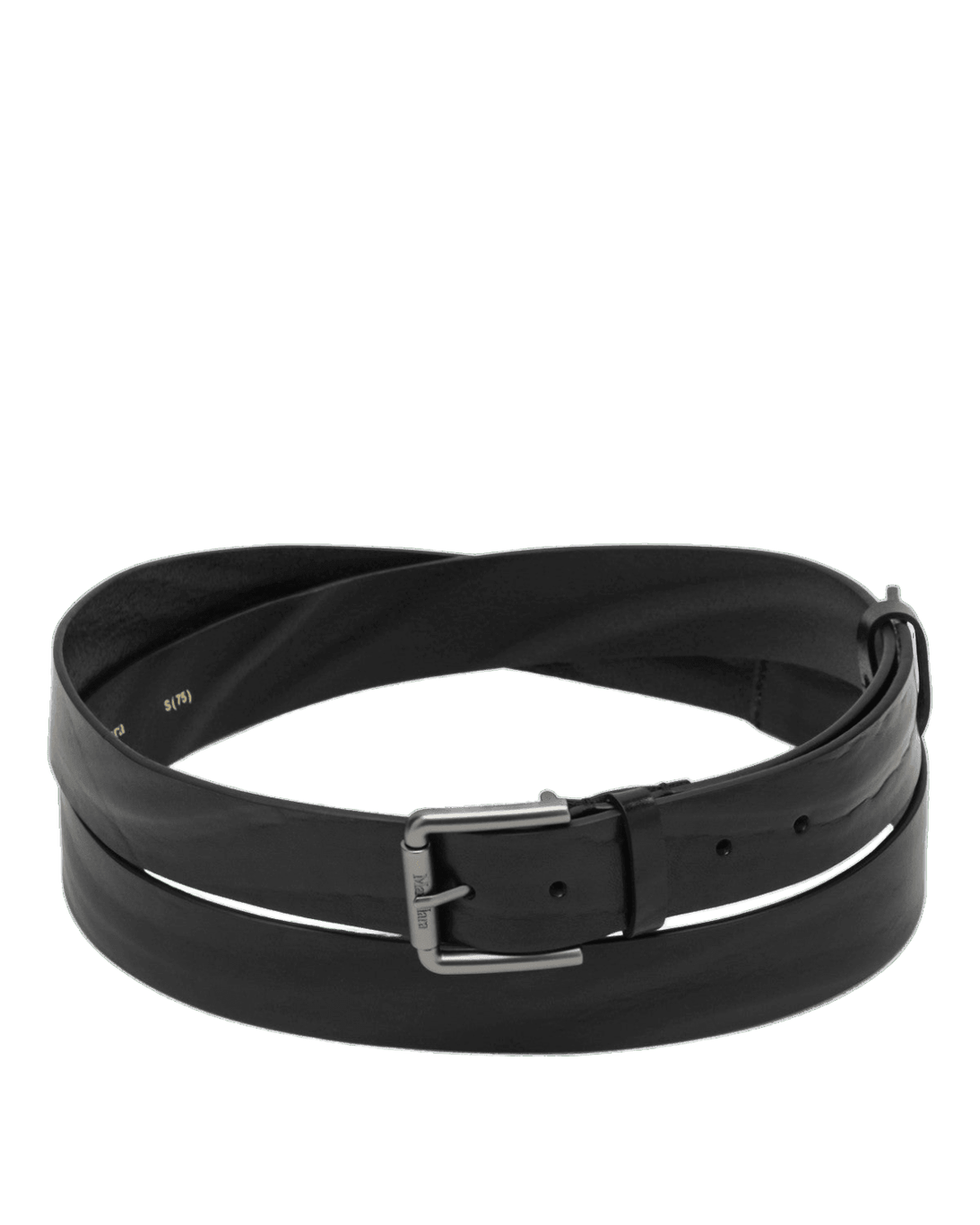 Max Mara Black Leather Long Belt Glam Steals