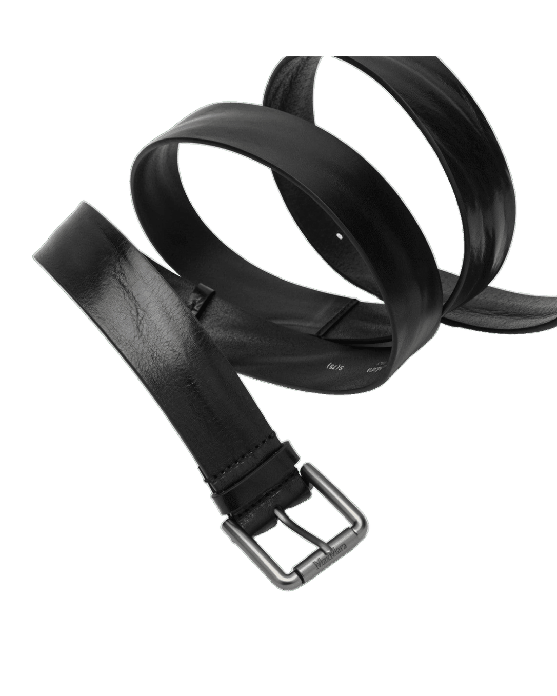 Max Mara Black Leather Long Belt Glam Steals
