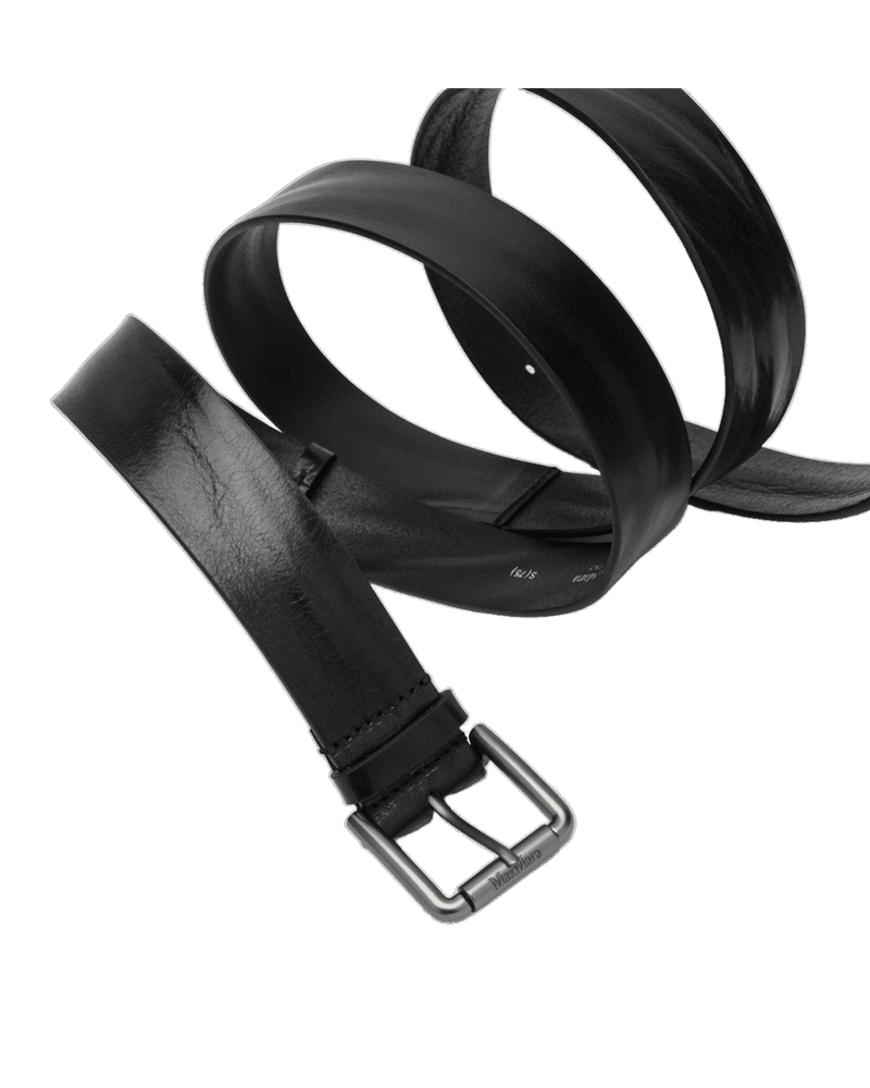 Max Mara Black Leather Long Belt Glam Steals