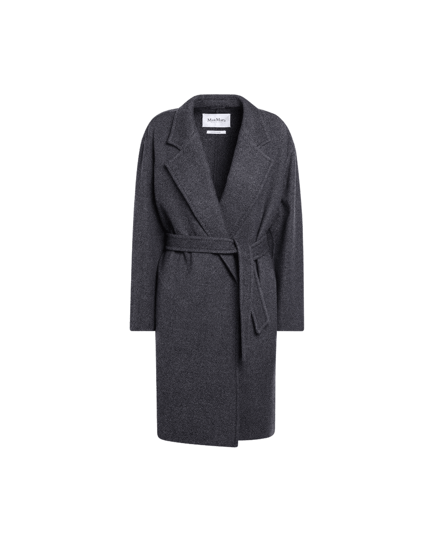 Max Mara Blue Wool Coat With Denim Effect Glam Steals