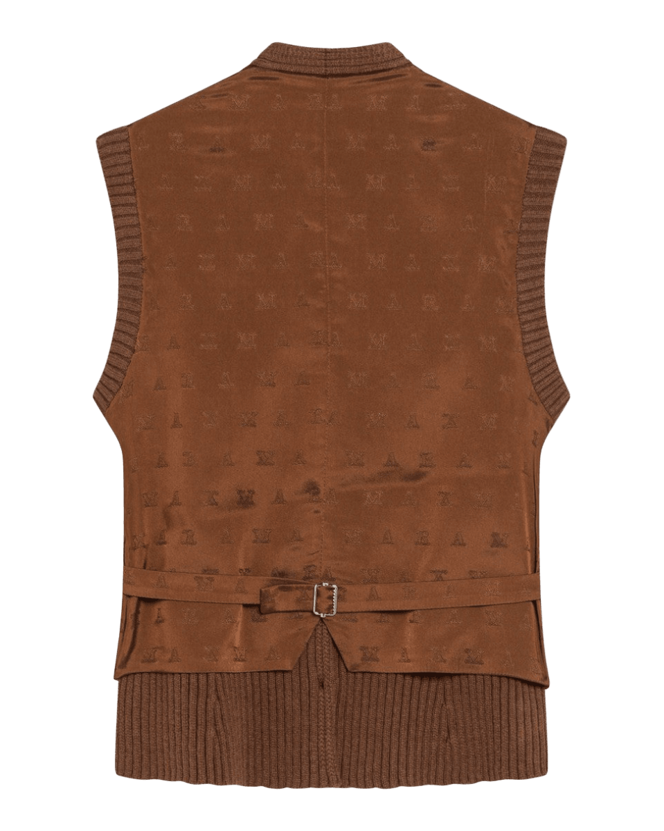 Max Mara Brown Wool Cashmere Gilet Glam Steals