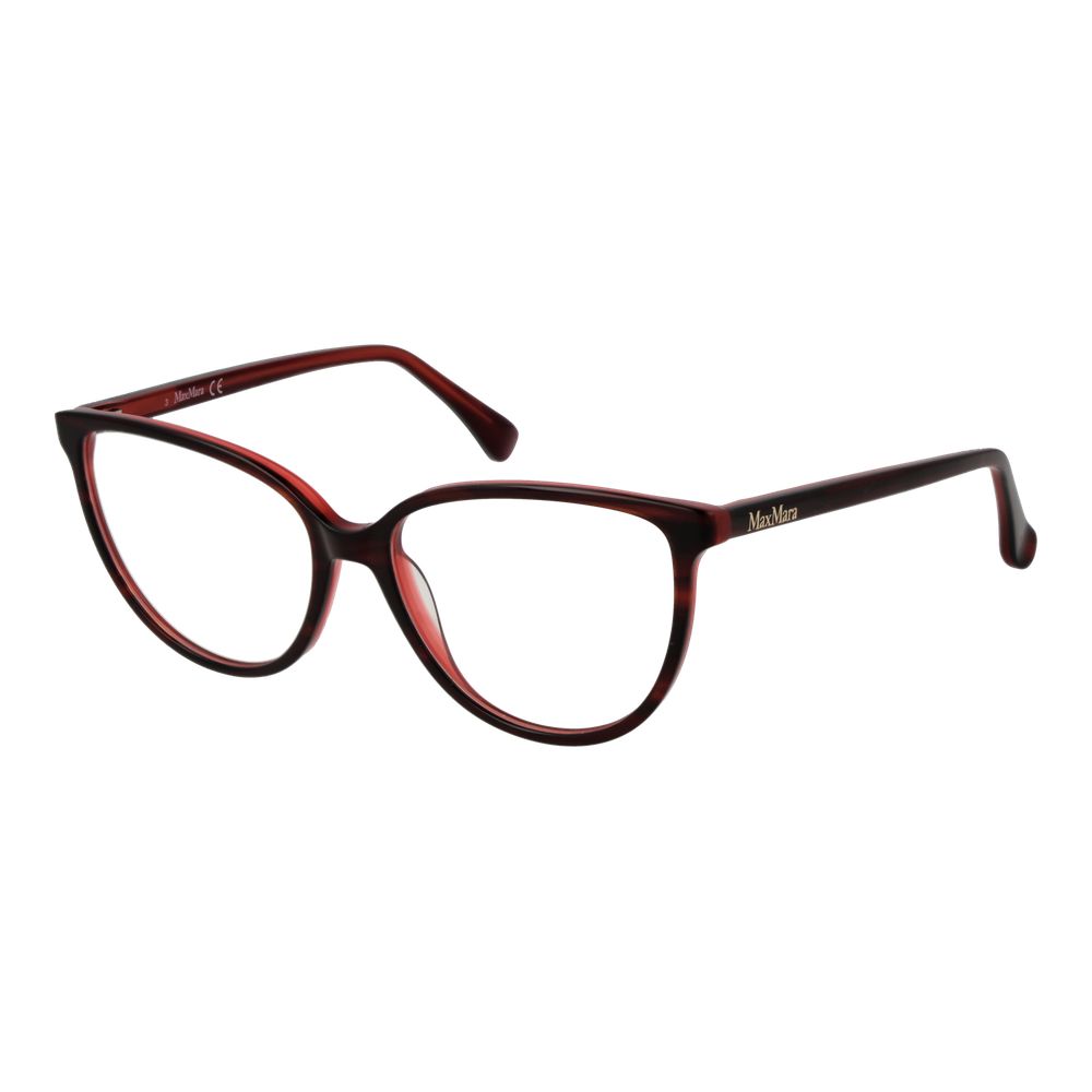 Max Mara Burgundy Women Optical Frame Glam Steals