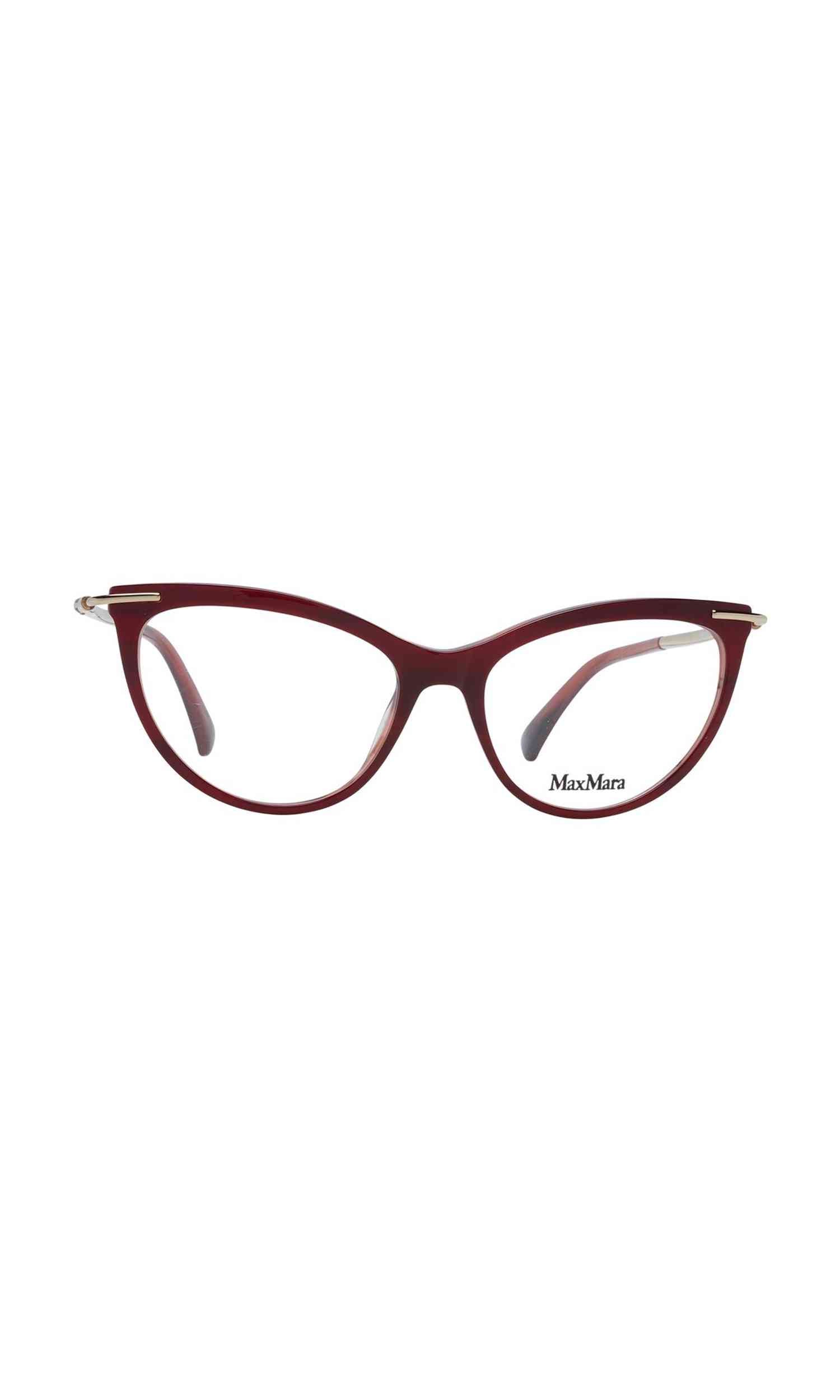 Max Mara Burgundy Women Optical Frame Glam Steals
