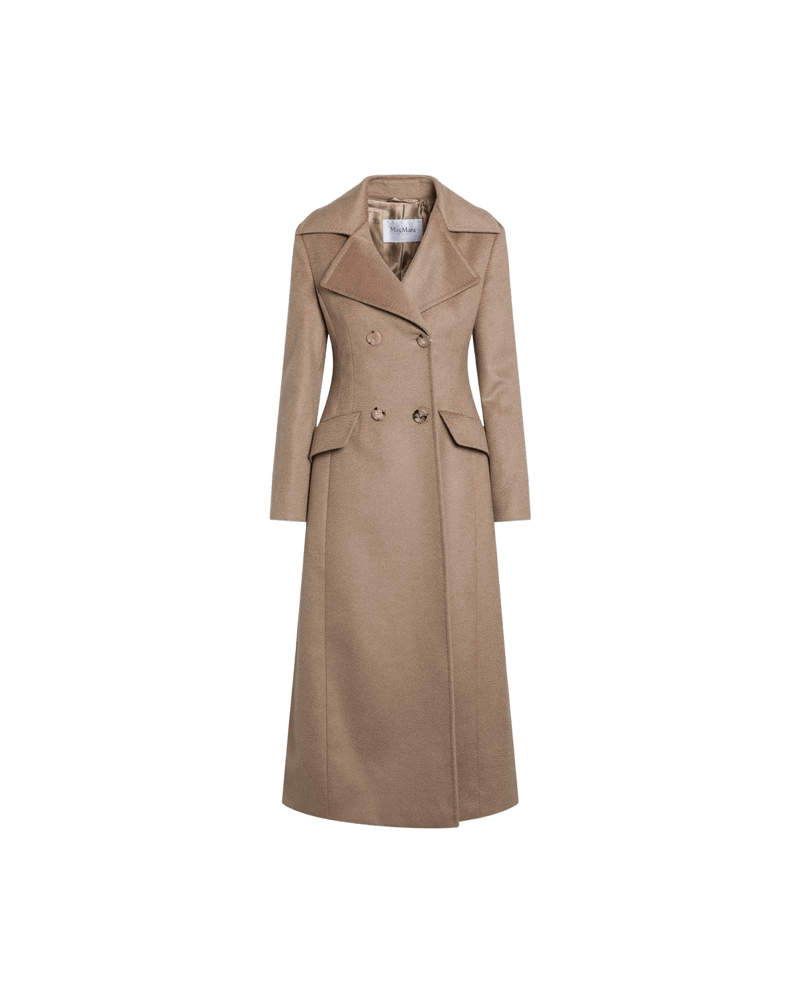 Max Mara Camel Long Double Breasted Coat Glam Steals