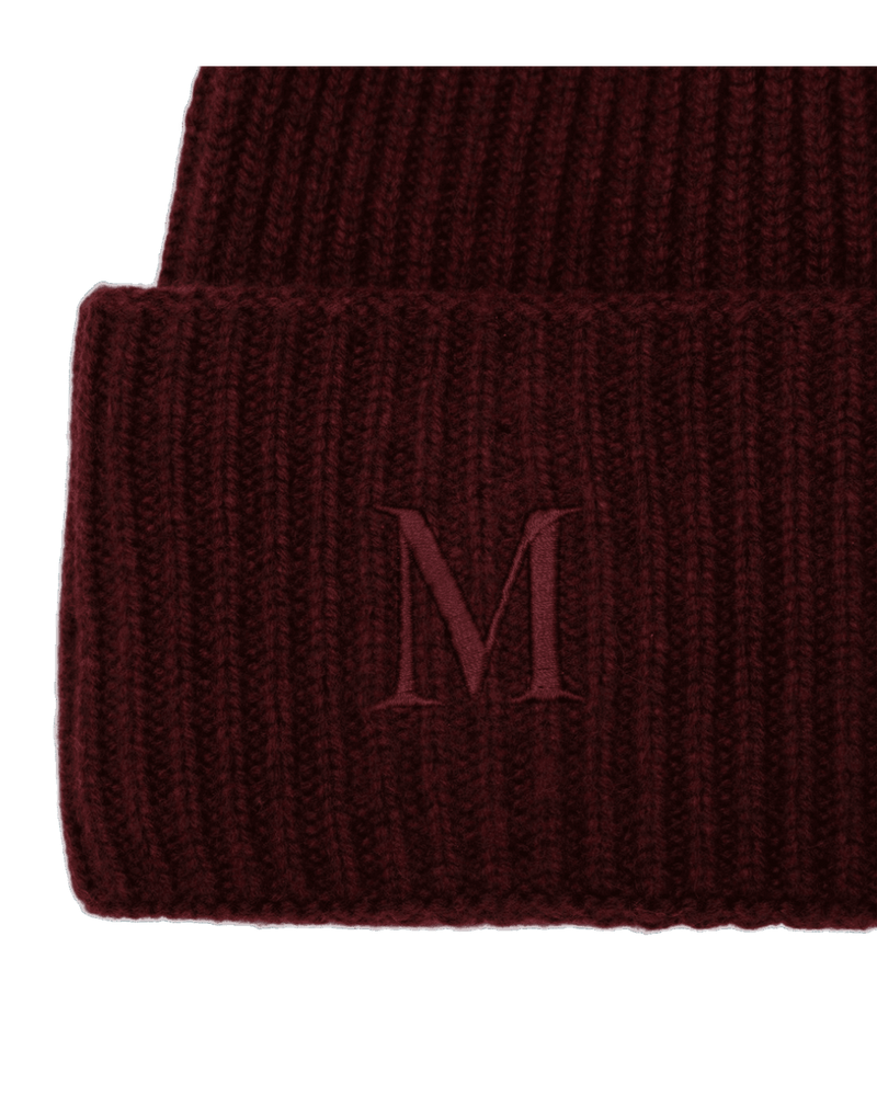 Max Mara Cashmere Beanie in Raspberry Glam Steals