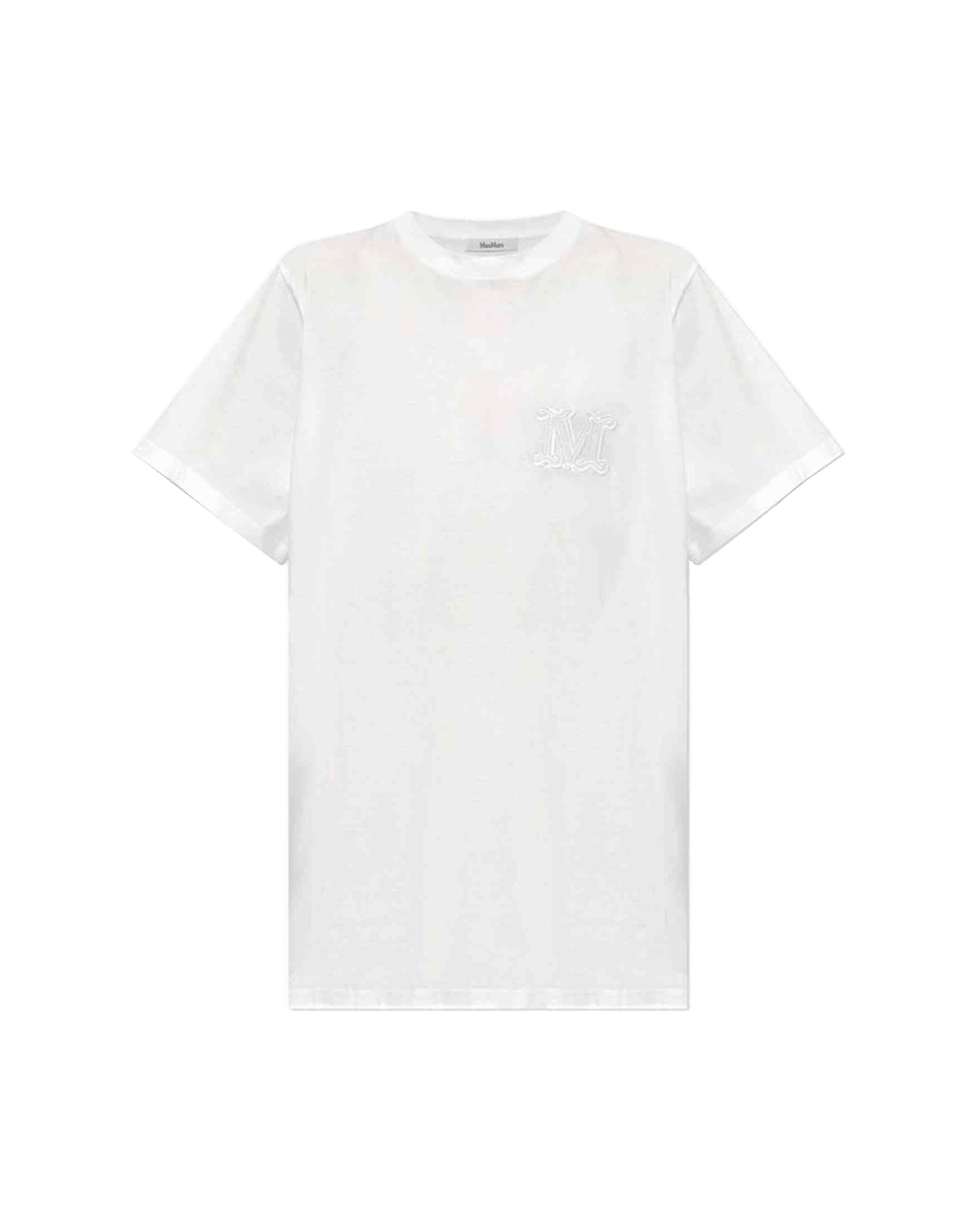 Max Mara Cotton Mango Logo Embroidered T-Shirt Glam Steals