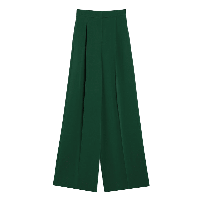 Max Mara Green Wide Emerald Cady Trouser Glam Steals