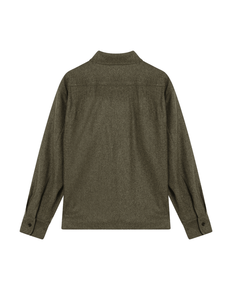 Max Mara Green Wool Moss Shirt in Felt Glam Steals
