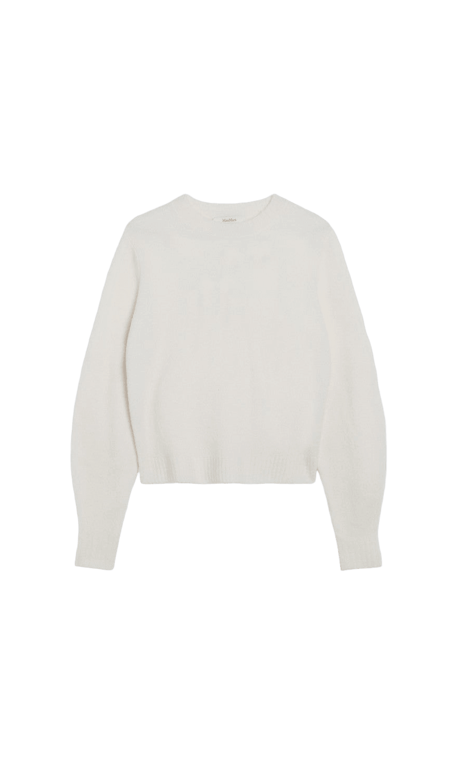 Max Mara Ivory Sweater in Stretch Cashmere Knit Glam Steals