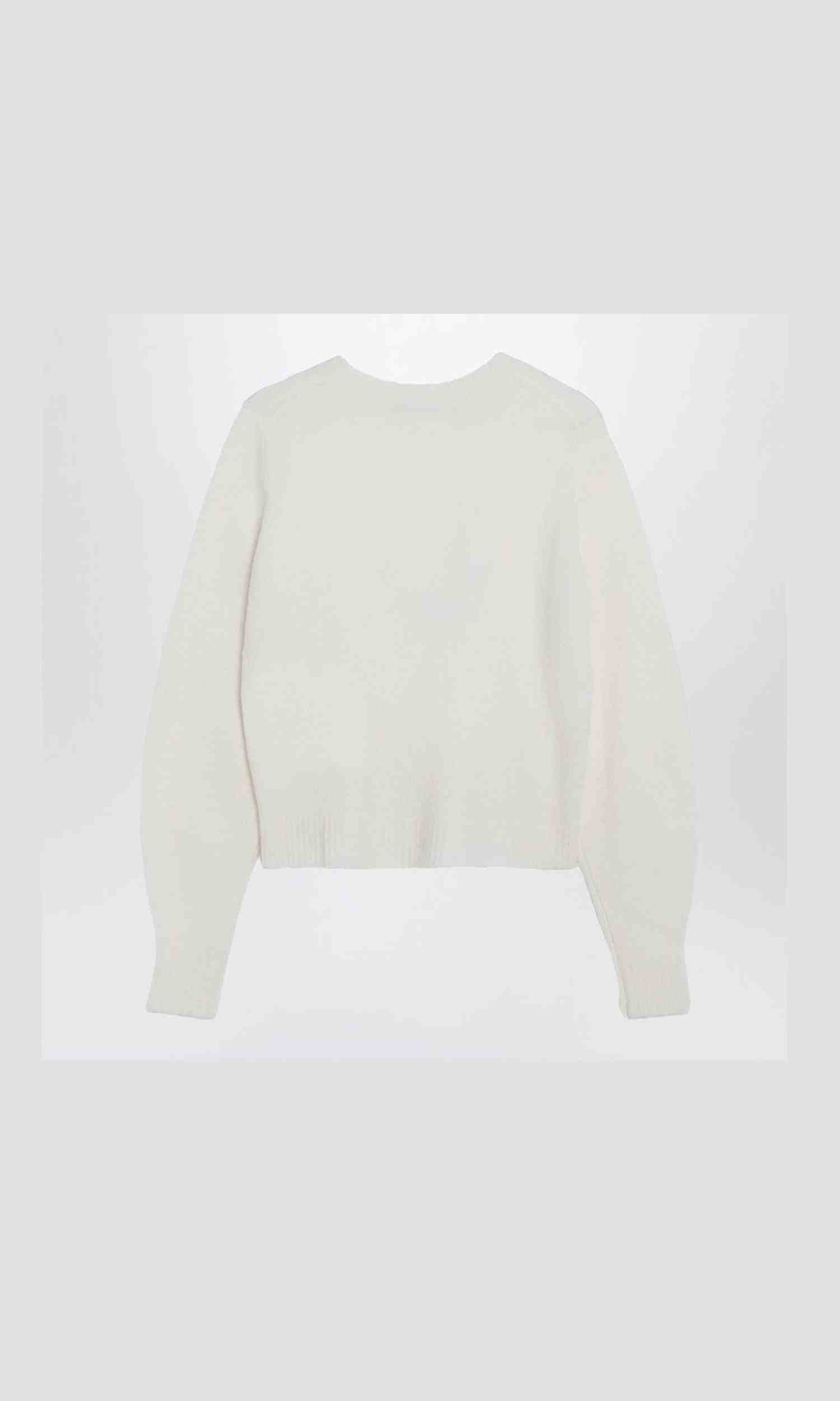 Max Mara Ivory Sweater in Stretch Cashmere Knit Glam Steals