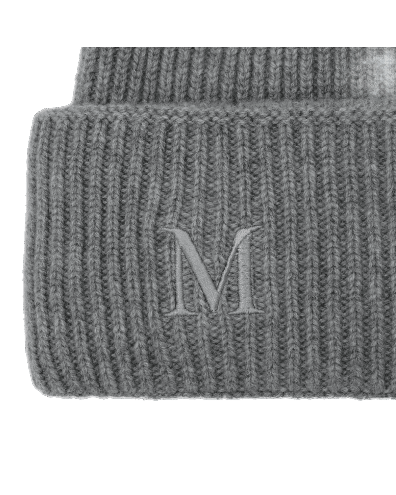 Max Mara Grey Light Cashmere Beanie Glam Steals