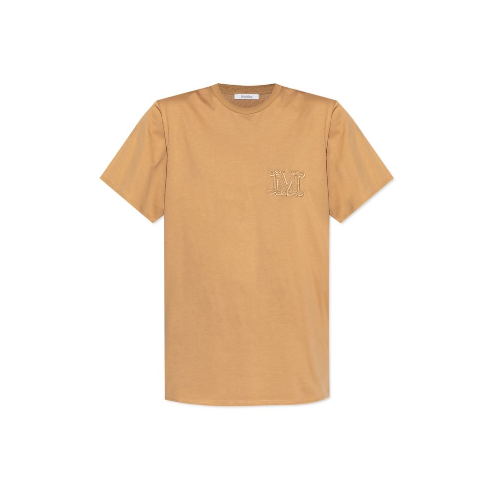 Max Mara Mango Logo Embroidered T-Shirt Glam Steals