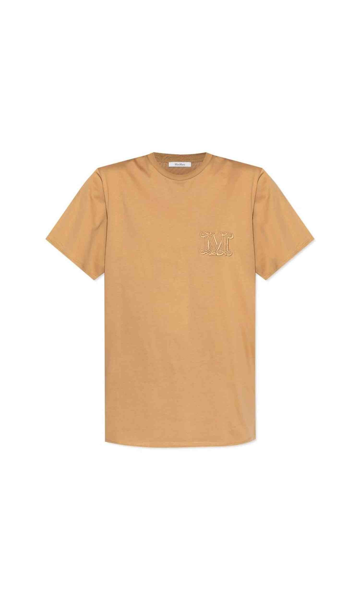Max Mara Mango Logo Embroidered T-Shirt Glam Steals