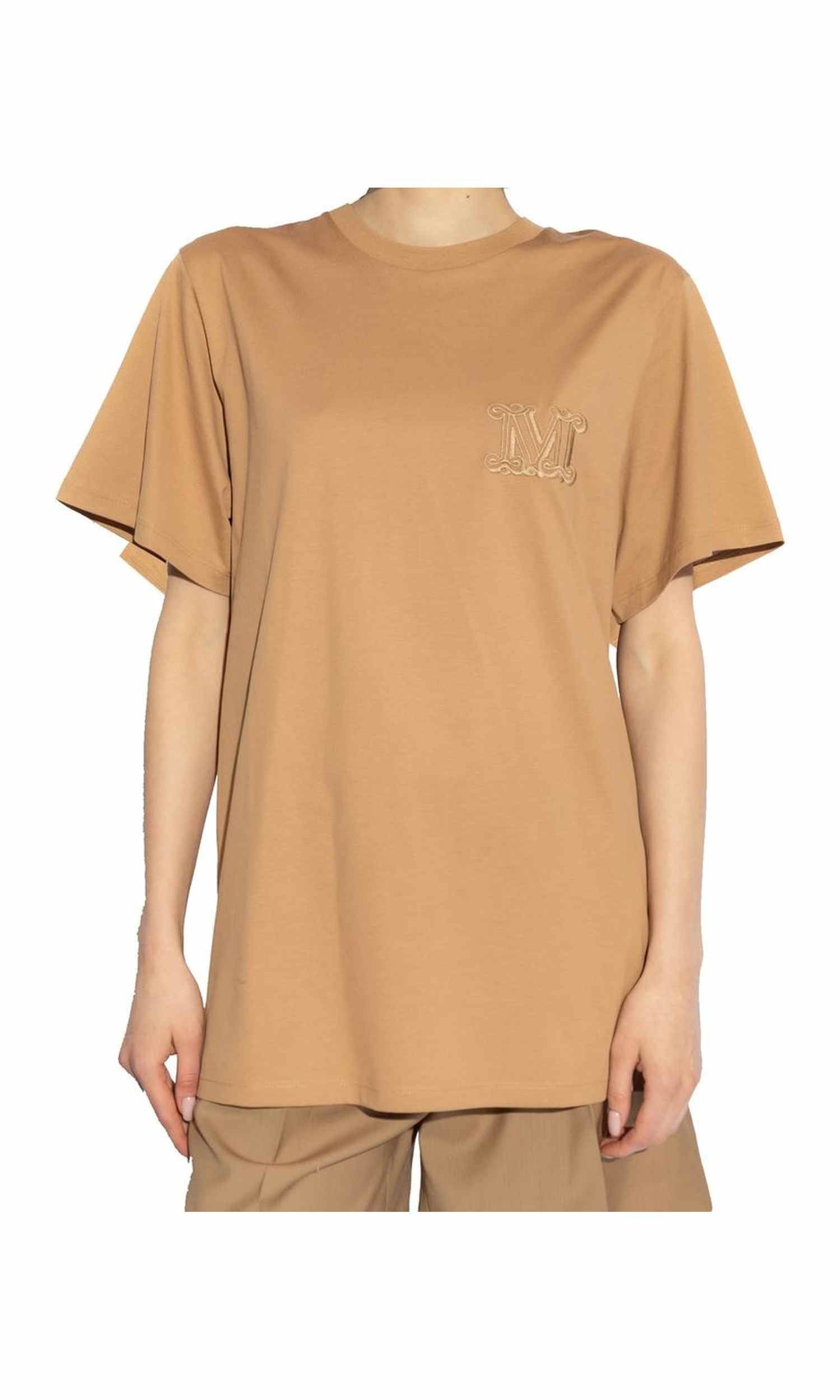 Max Mara Mango Logo Embroidered T-Shirt Glam Steals