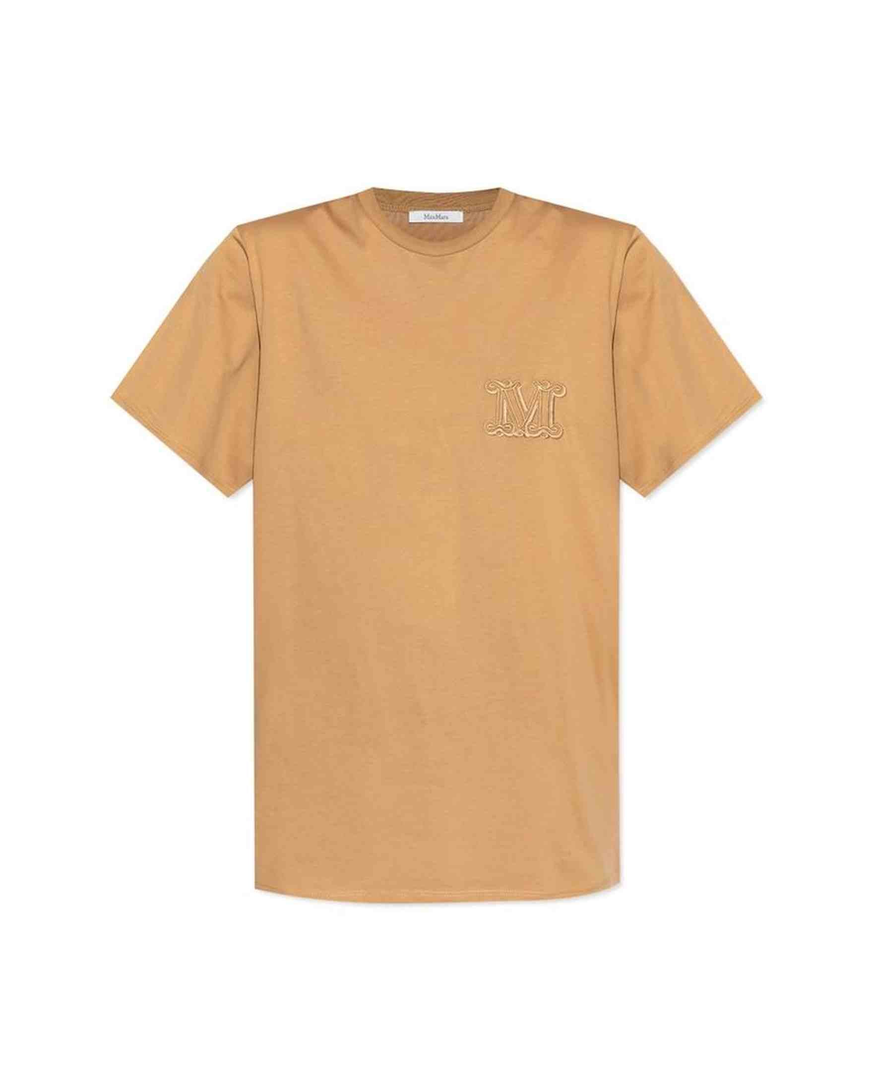 Max Mara Mango Logo Embroidered T-Shirt Glam Steals