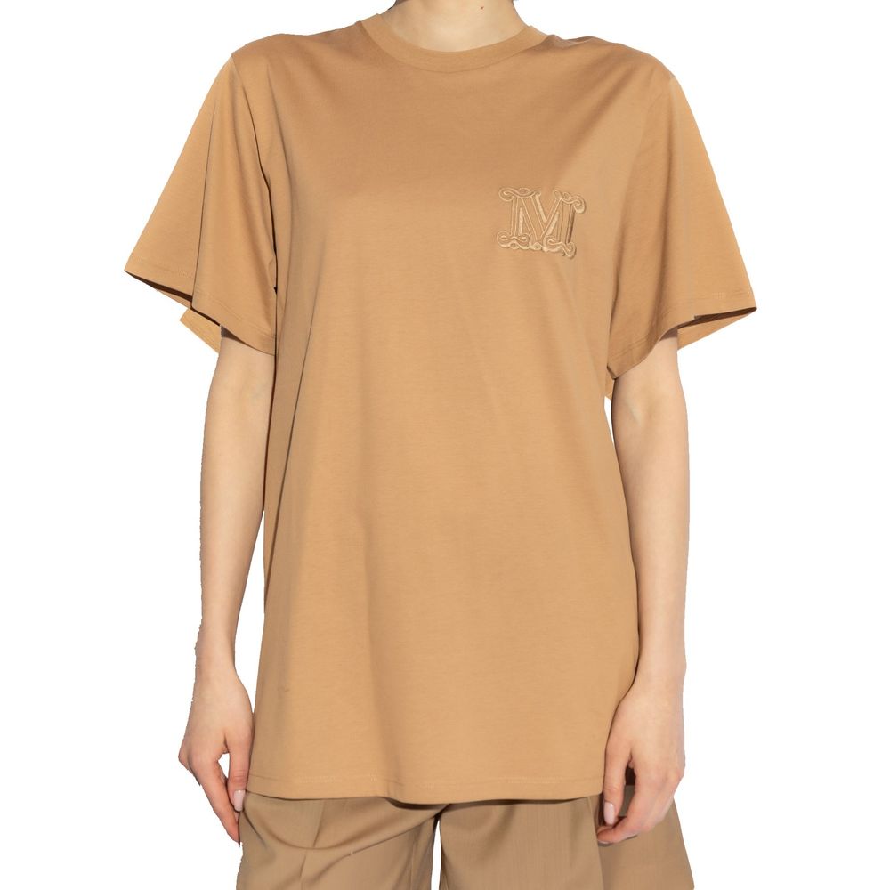 Max Mara Mango Logo Embroidered T-Shirt Glam Steals