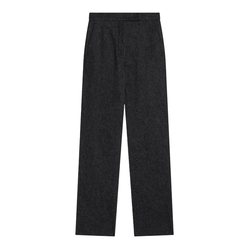 Max Mara Midnight Blue Cotton Trouser in Denim Effect Glam Steals
