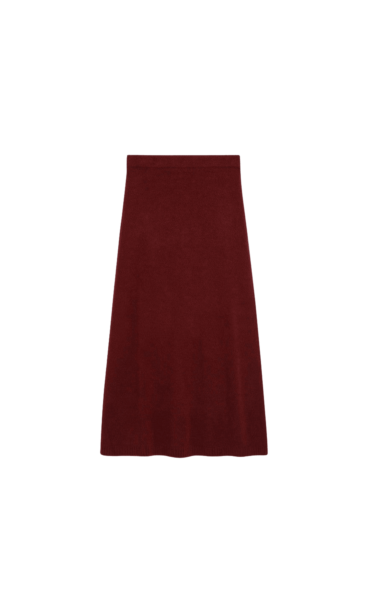Max Mara Raspberry Skirt in Stretch Cashmere Knit Glam Steals