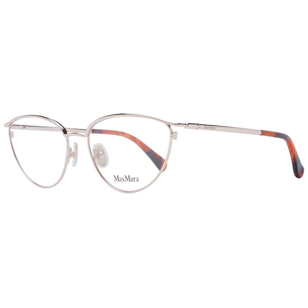 Max Mara Rose Gold Women Optical Frame Glam Steals