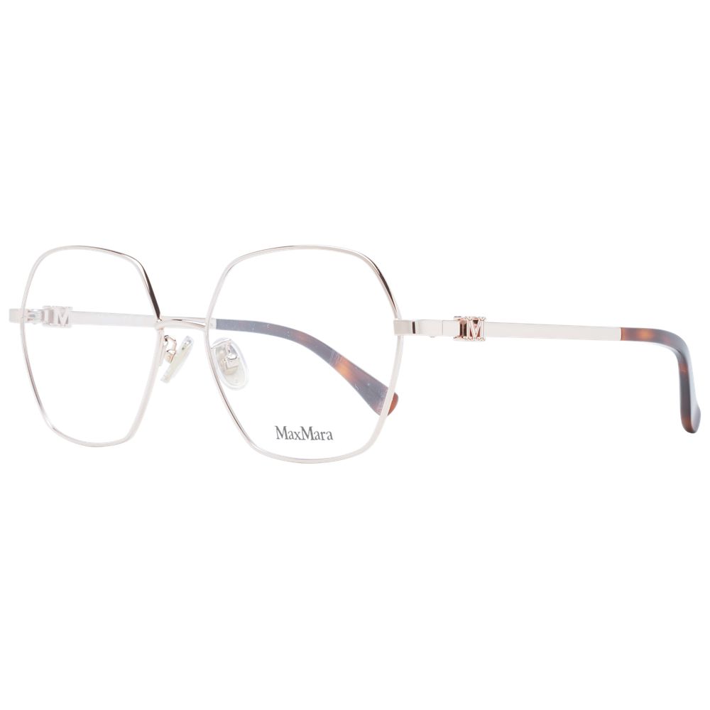 Max Mara Rose Gold Women Optical Frame Glam Steals