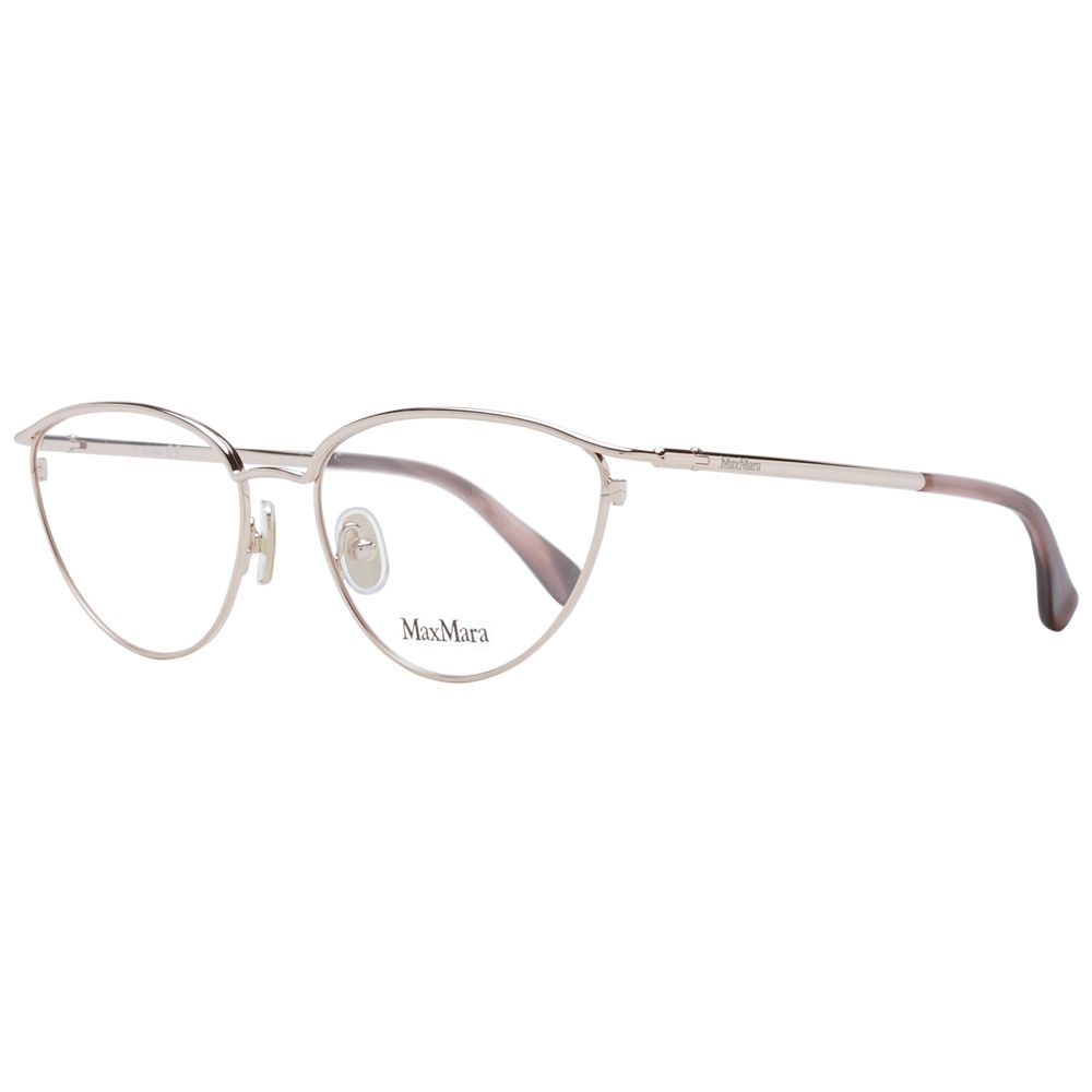 Max Mara Rose Gold Women Optical Frame Glam Steals