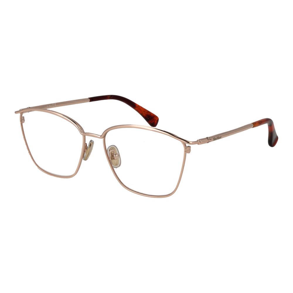 Max Mara Rose Gold Women Optical Frame Glam Steals