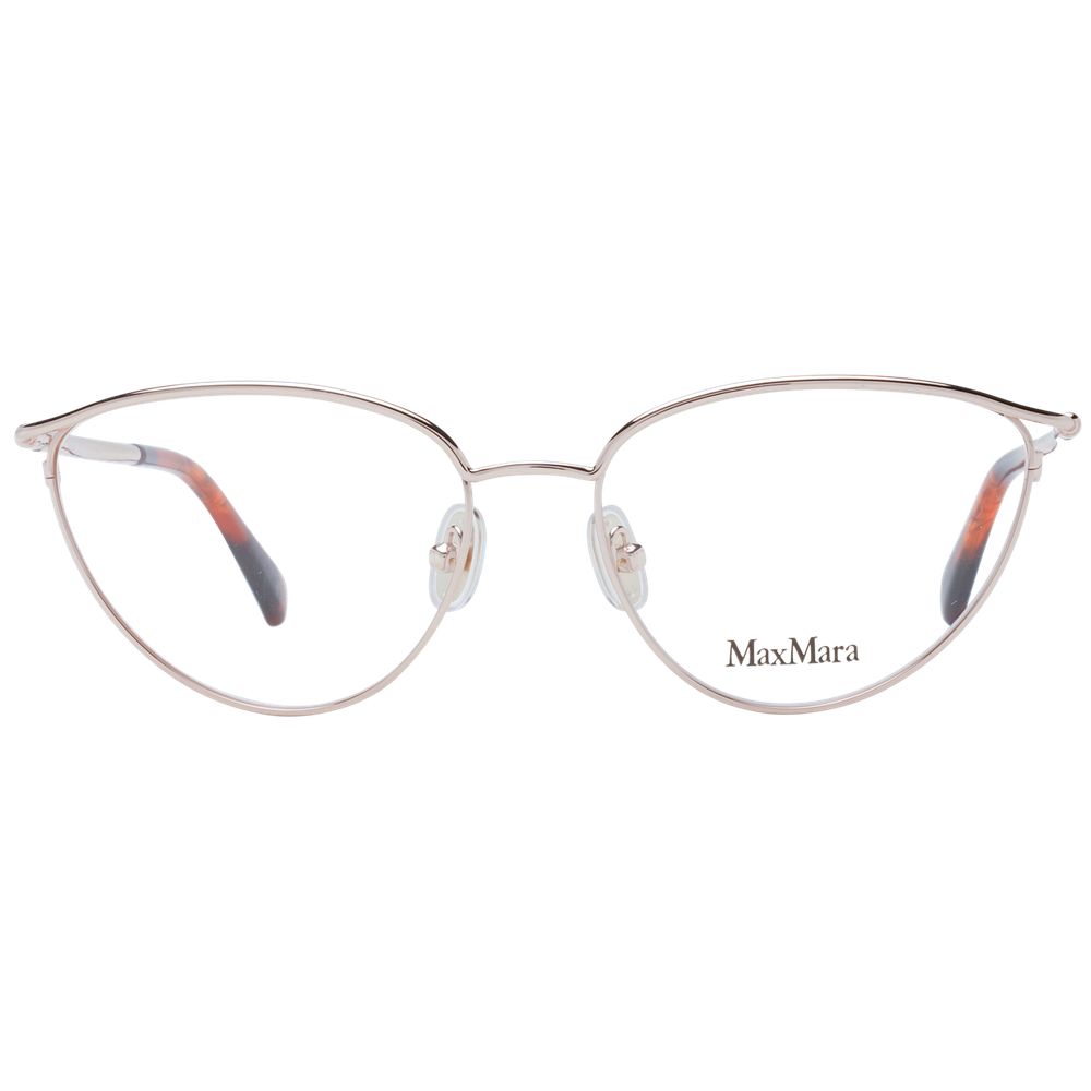 Max Mara Rose Gold Women Optical Frame Glam Steals