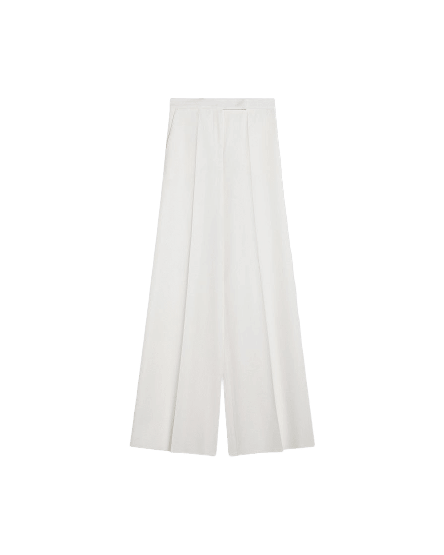 Max Mara White Wool Gabardine Trousers Glam Steals