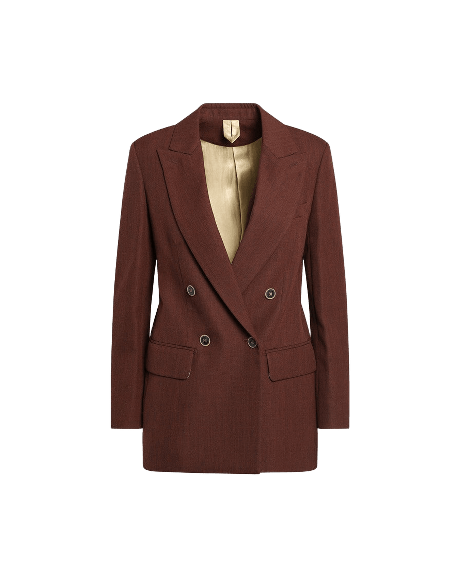 Max Mara Wool Earth Tone Jacket In Grain De Poudre Glam Steals