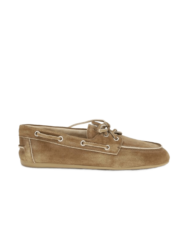 Miu Miu Beige Calf Leather Bos Taurus Slip On Loafers Glam Steals