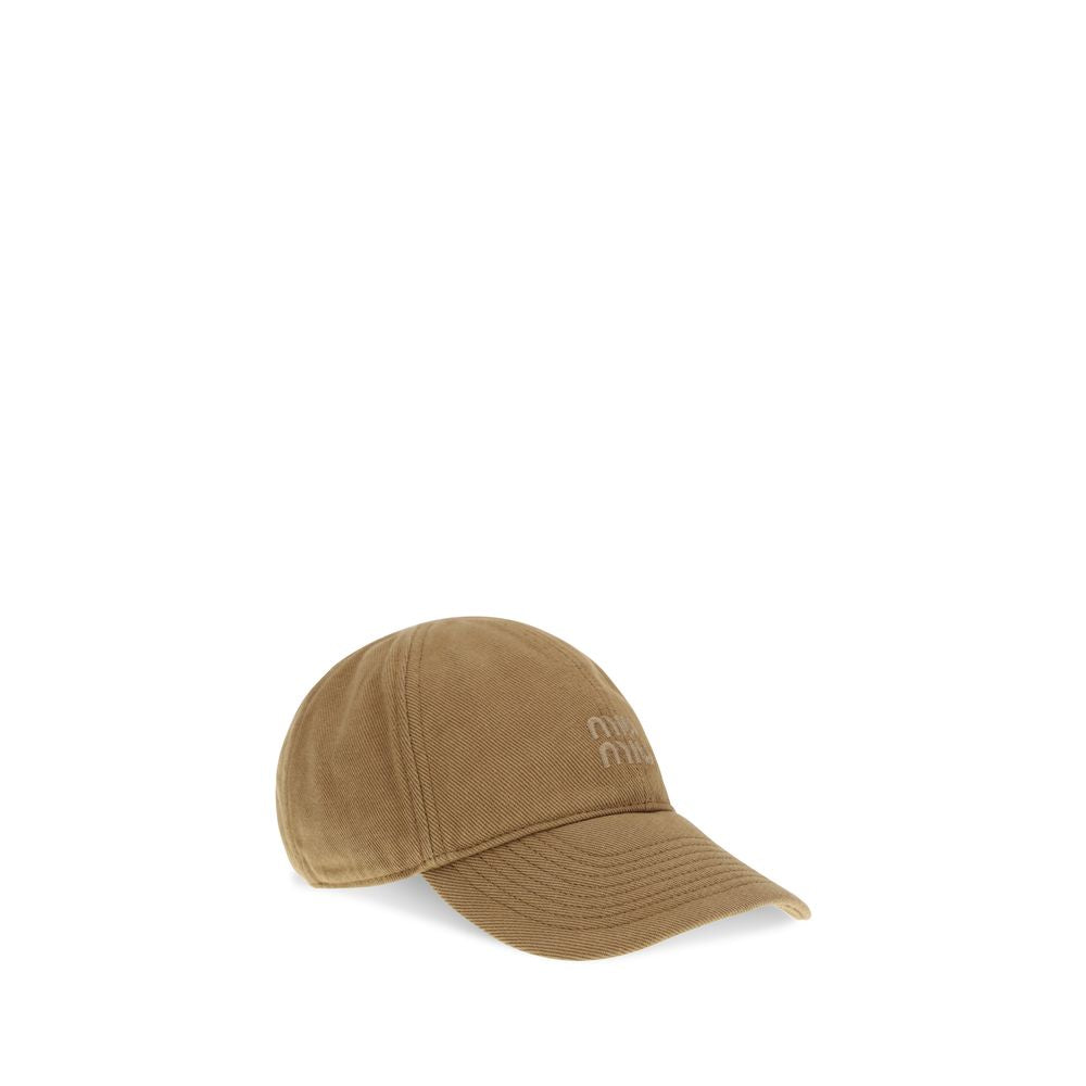 Miu Miu Beige Cotton Cap Glam Steals