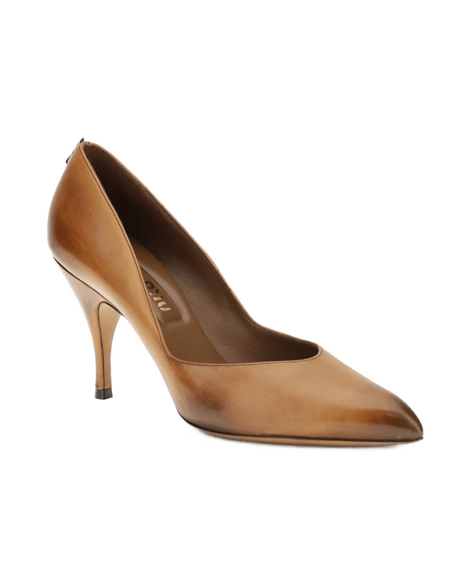 Miu Miu Beige Leather High Heel Pumps Glam Steals