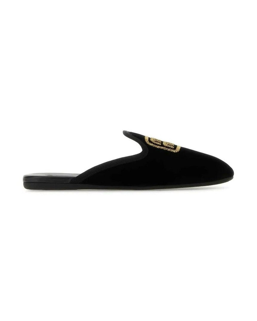 Miu Miu Black Calfskin Mules Glam Steals
