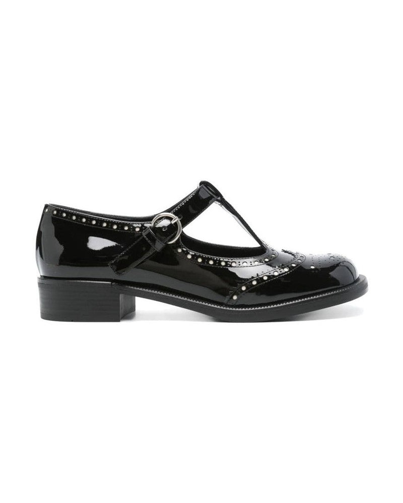 Miu Miu Black Calfskin Shoes 